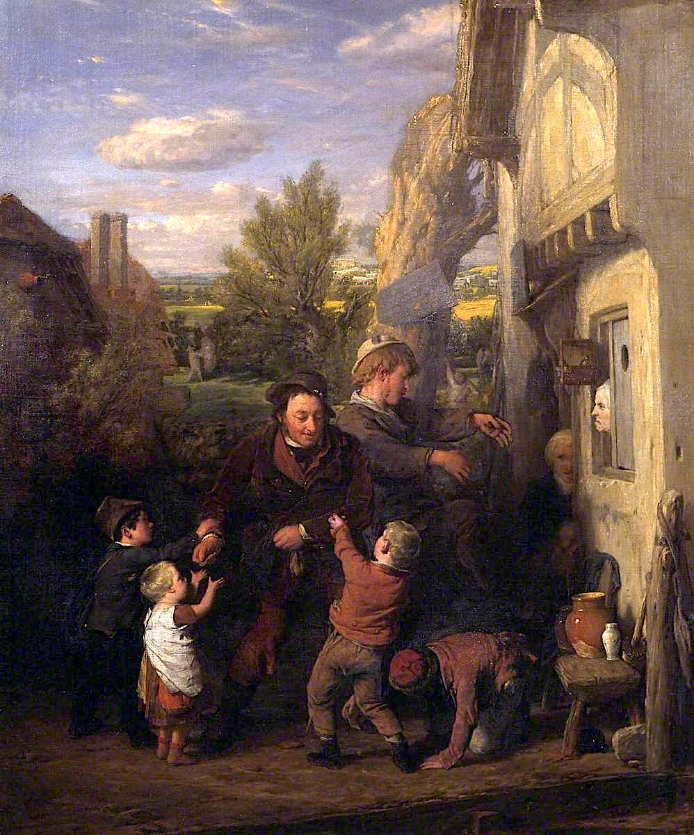 Fair Time, vintage artwork by William Mulready, 12x8" (A4) Poster