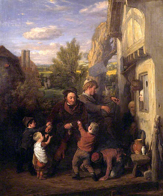 Fair Time, vintage artwork by William Mulready, 12x8" (A4) Poster