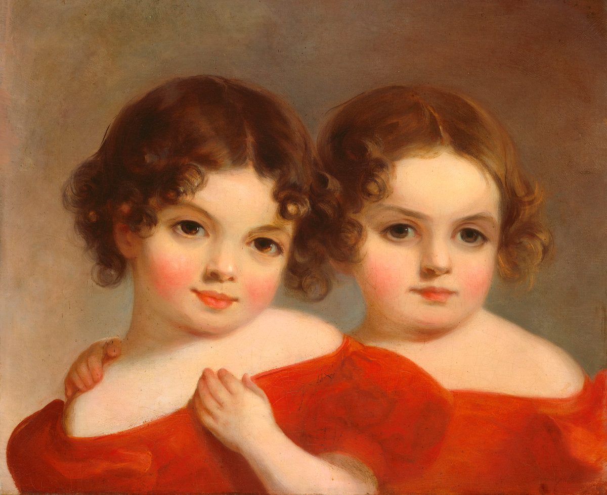 The Leland Sisters, vintage artwork by Thomas Sully, 12x8" (A4) Poster
