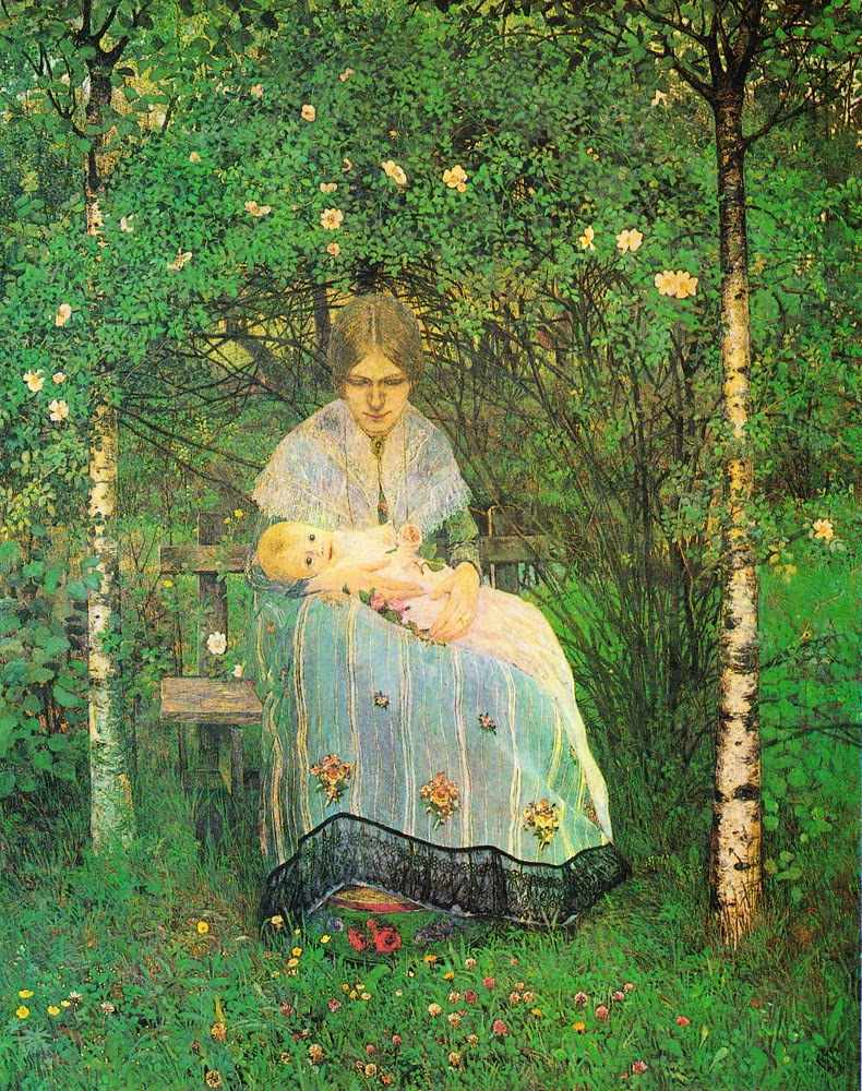 First Summer by Johann Heinrich Vogeler,16x12(A3) Poster
