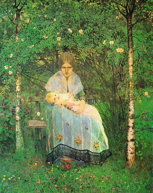 First Summer by Johann Heinrich Vogeler,16x12(A3) Poster