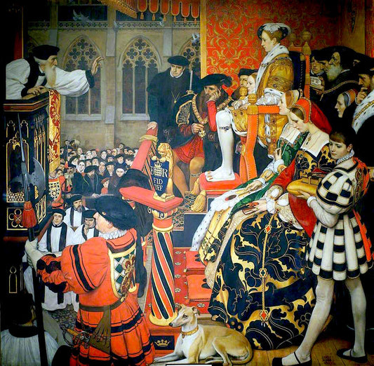 ching before Edward VI at Paul's Cross, 1521 by Ernest Board,16x12(A3) Poster
