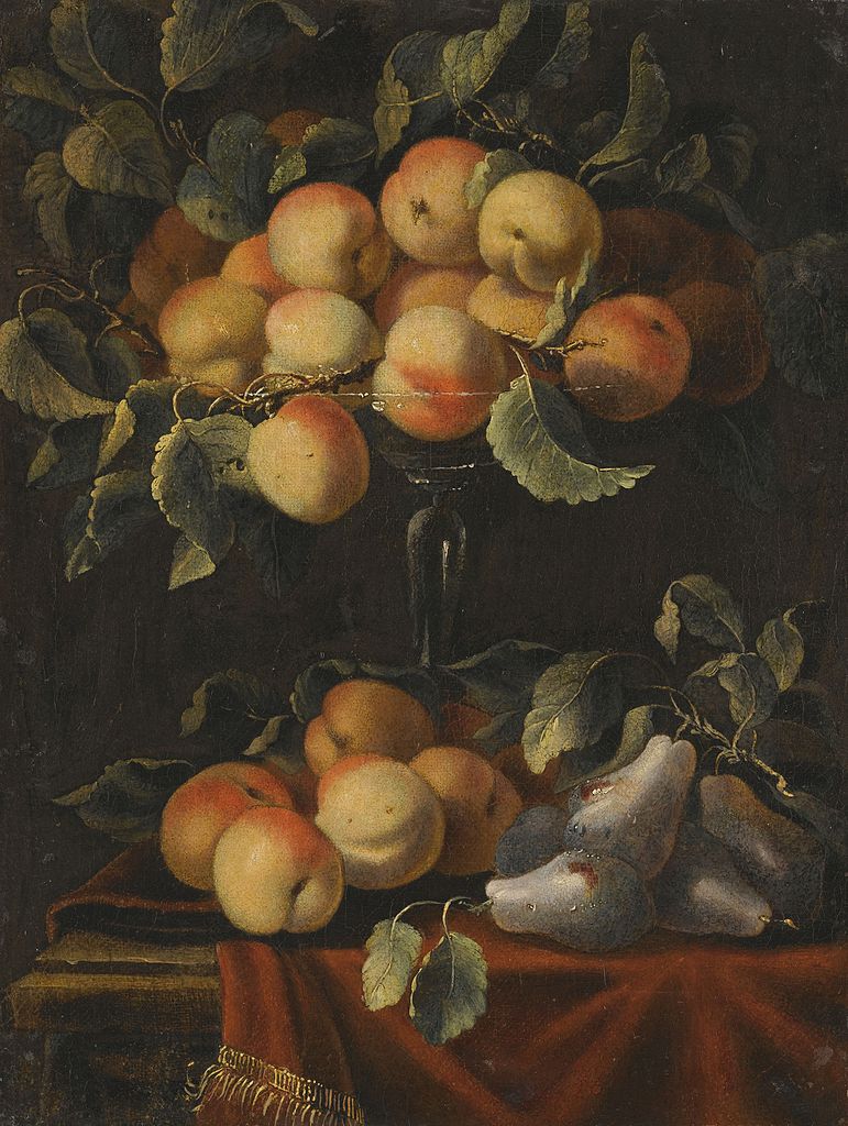 Still Life with Fruit and Glass Tazzas by Carlo Manieri,16x12(A3) Poster