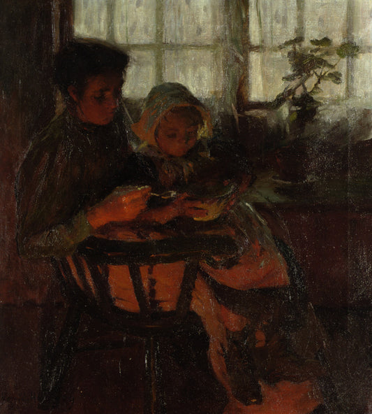 Supper Time, vintage artwork by Harold Charles Francis Harvey, 12x8" (A4) Poster