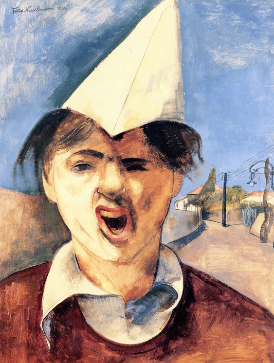 Self Portrait as Grimace by Felix Nussbaum,16x12(A3) Poster