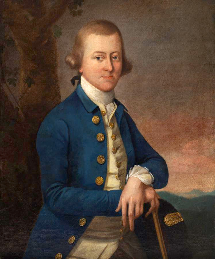 Peyton Randolph of Wilton, vintage artwork by Matthew Pratt, 12x8" (A4) Poster