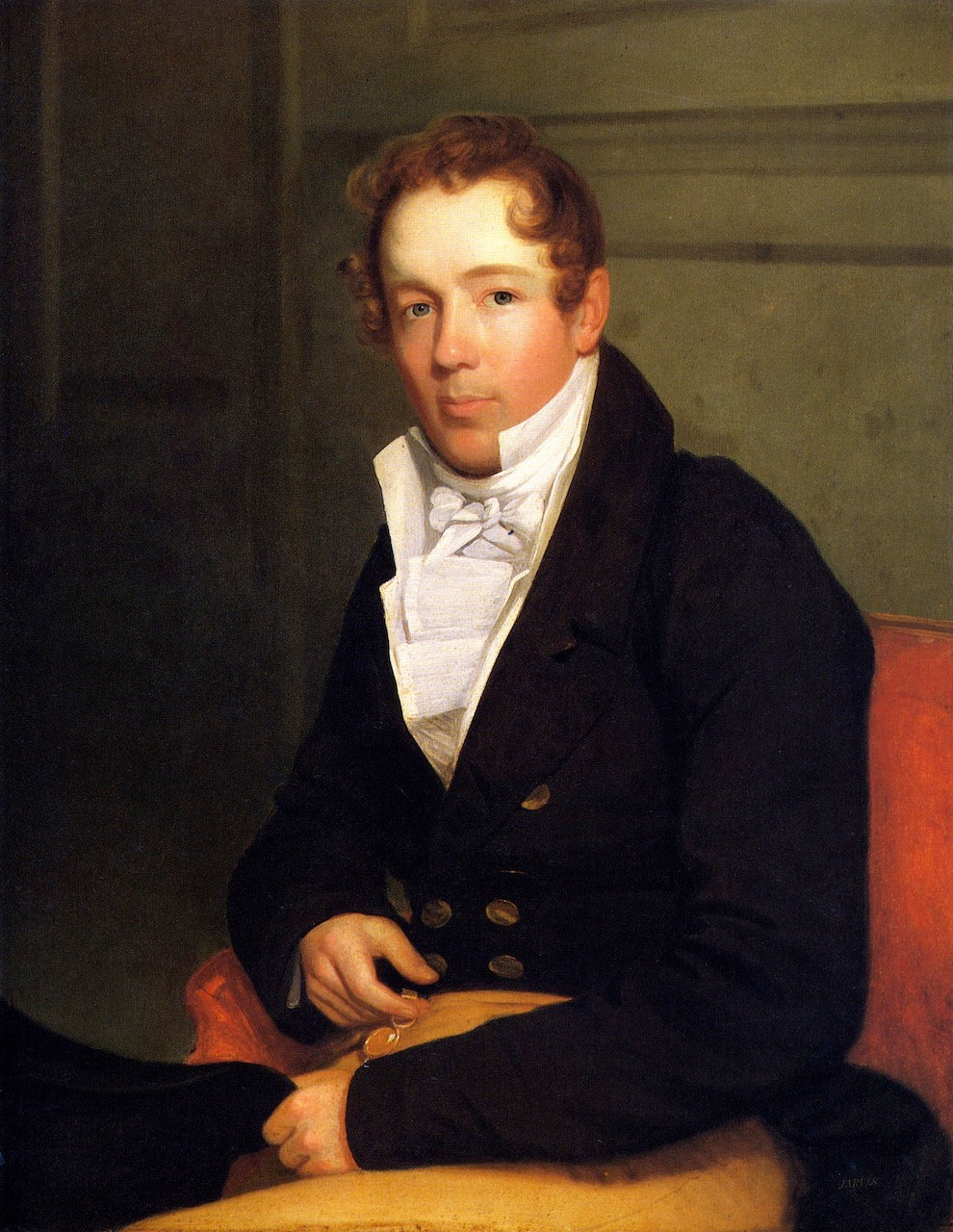 Jacob Houseman, vintage artwork by John Wesley Jarvis, 12x8" (A4) Poster