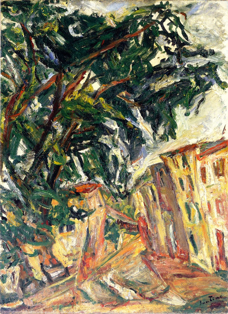 Entrance to the Village by Chaim Soutine,16x12(A3) Poster