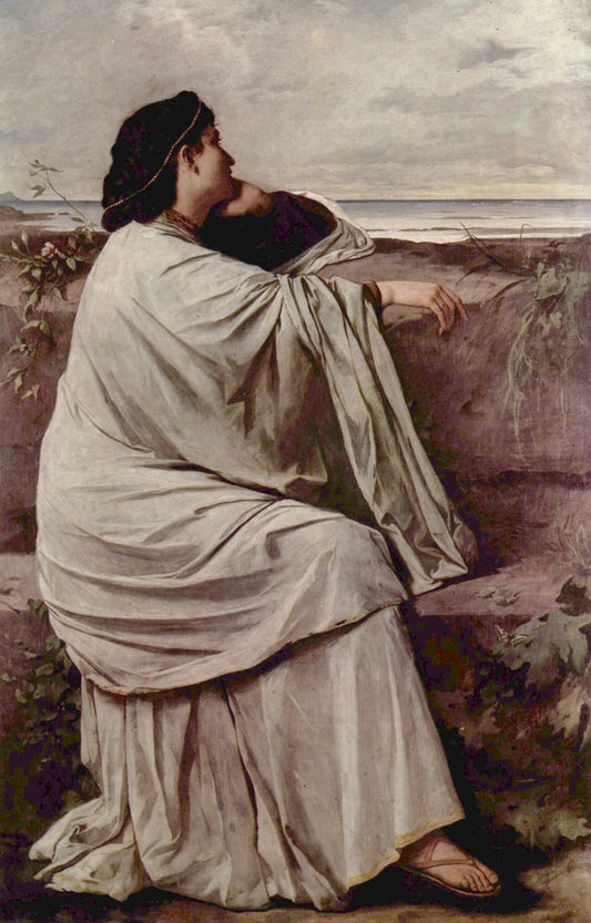 Iphigenie II, vintage artwork by Anselm Feuerbach, 12x8" (A4) Poster