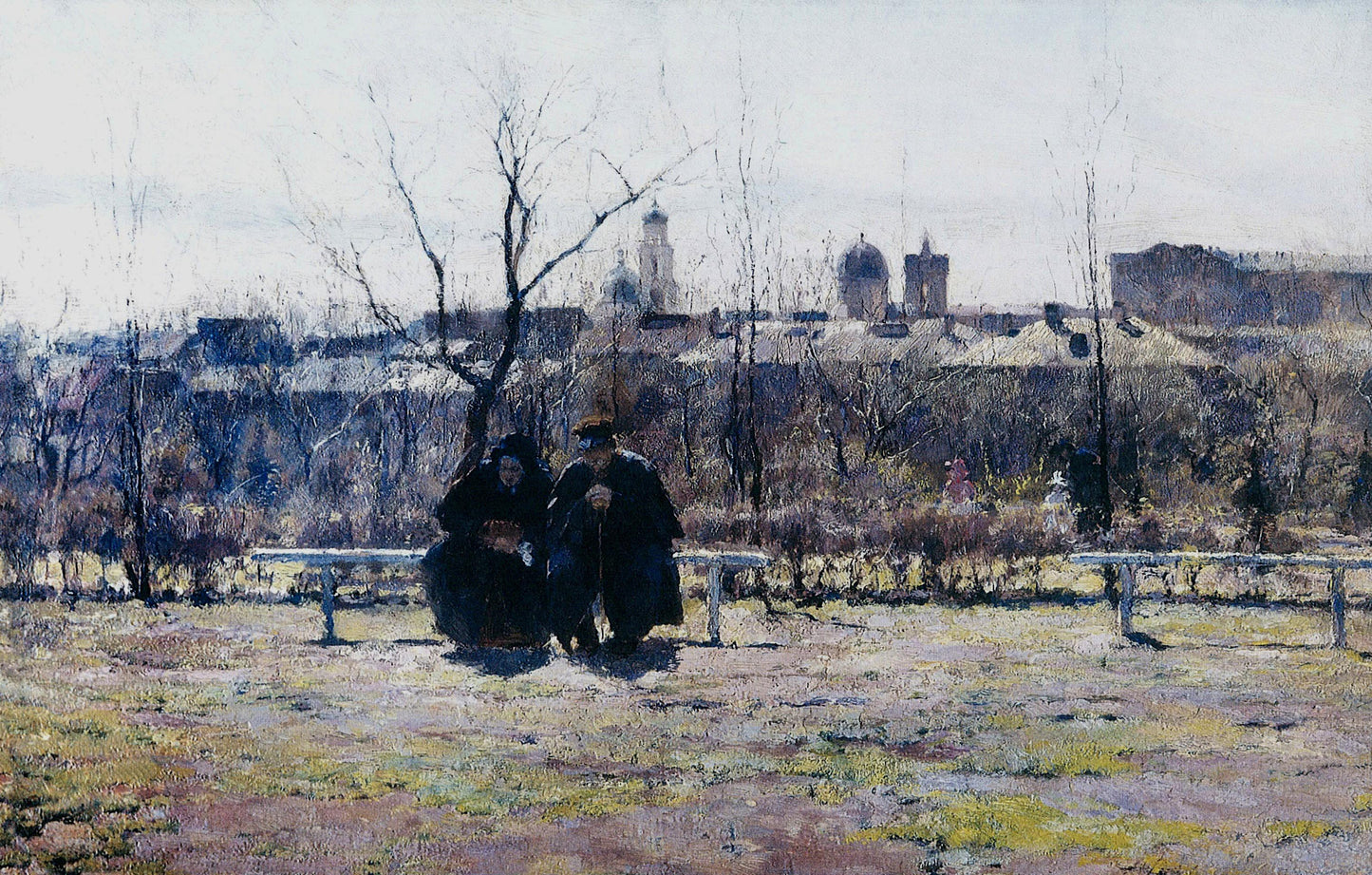 Elderly Couple by Kiriak Kostandi,A3(16x12")Poster