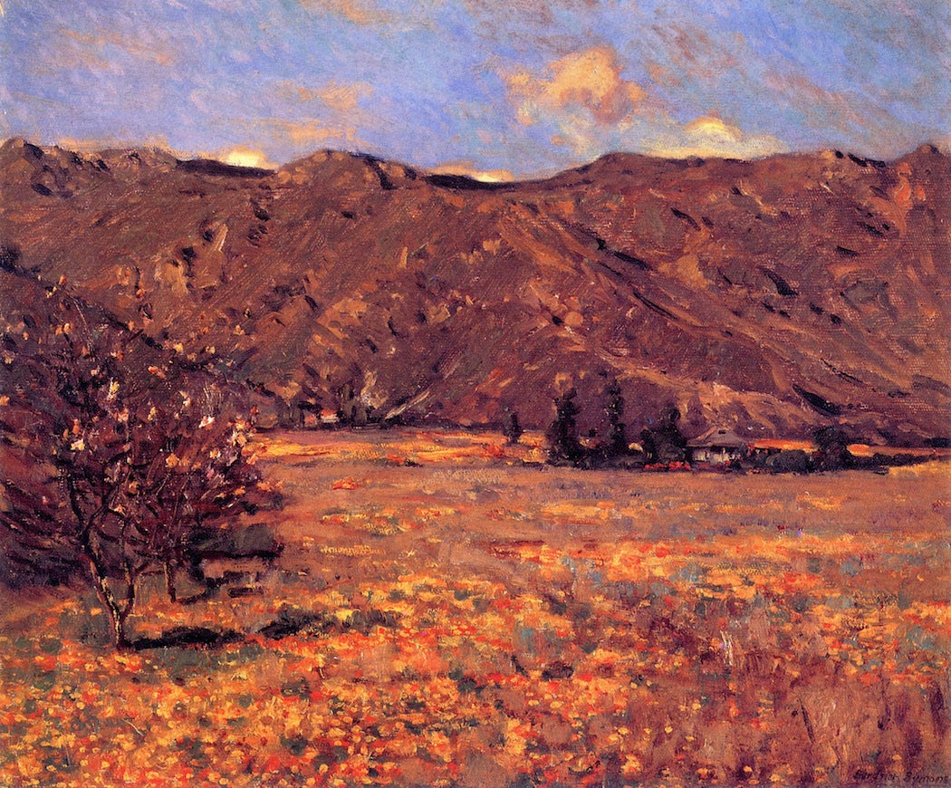 Poppies and Cherry Blossoms by George Gardner Symons,A3(16x12")Poster