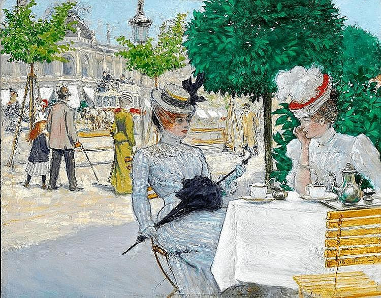 pposite National Scala in Copenhagen by Paul-Gustave Fischer,A3(16x12")Poster