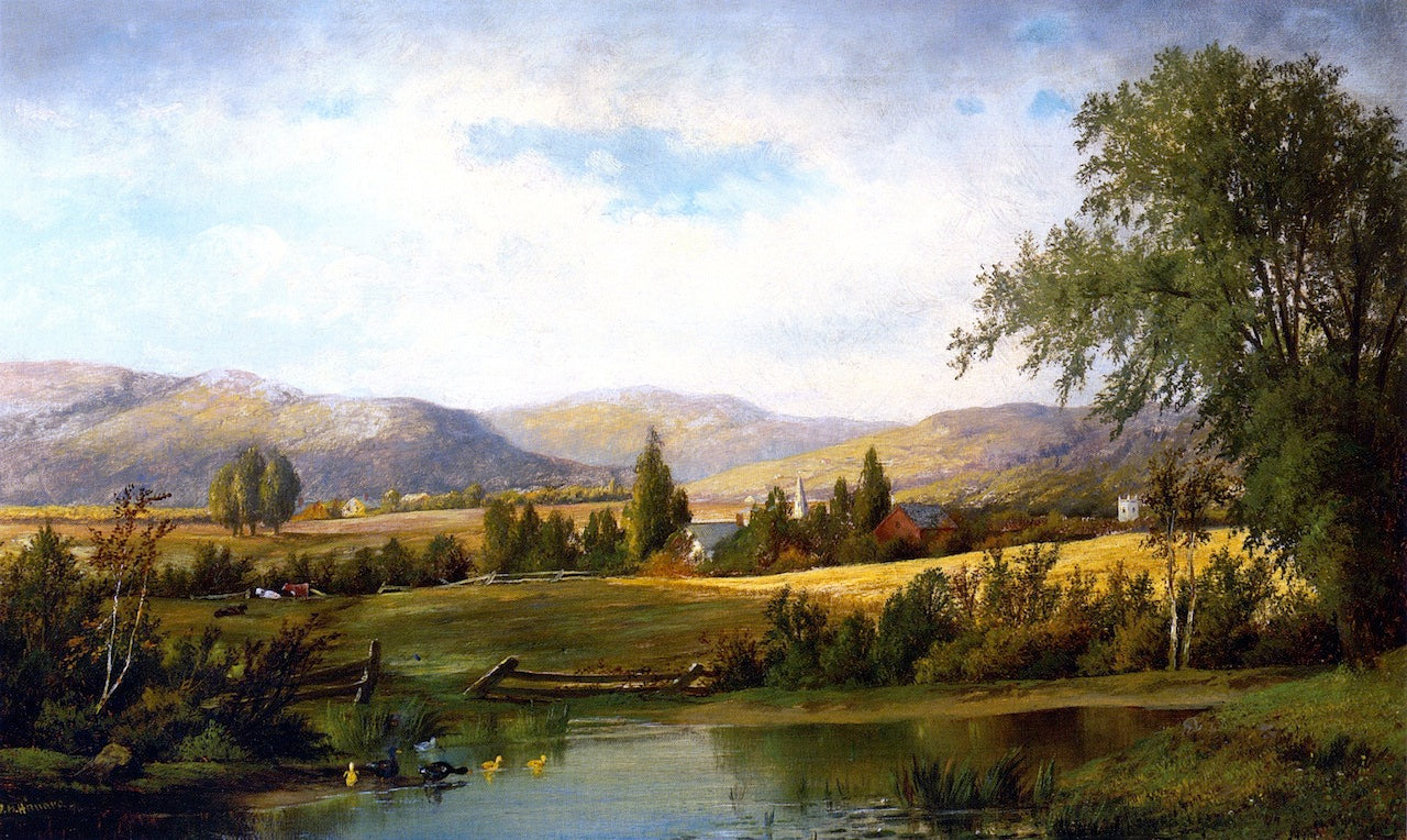 Mount Washington, vintage artwork by William Henry Hilliard, 12x8" (A4) Poster