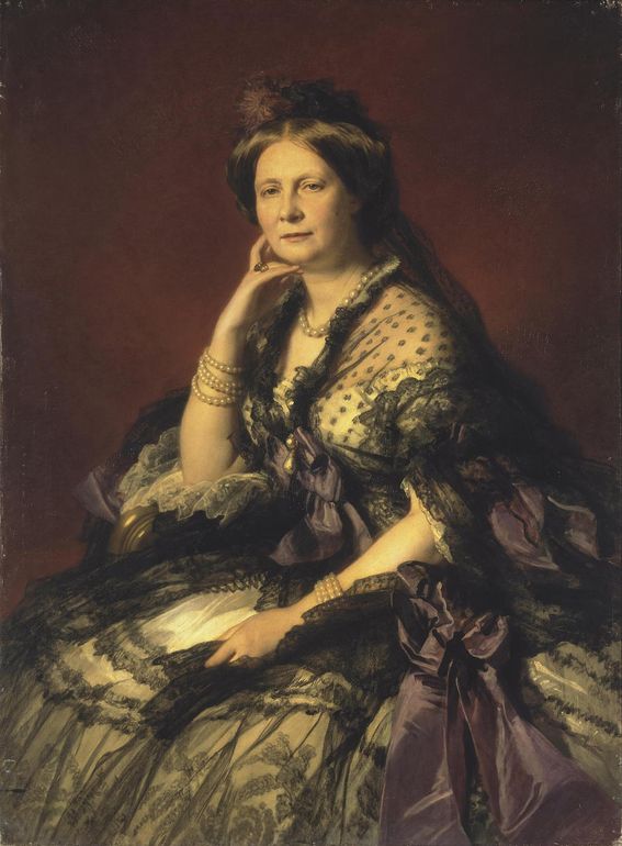 Grand Duchess Elena Pavlovna, vintage artwork by Franz Xavier Winterhalter, A3 (16x12") Poster Print