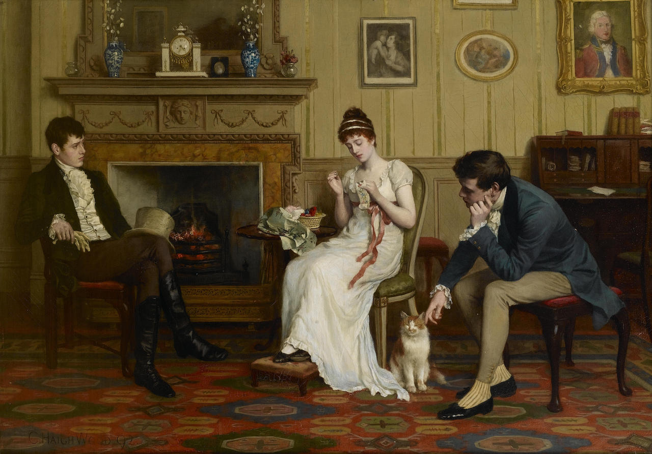 The patient competitors by Charles Haigh Wood,A3(16x12")Poster