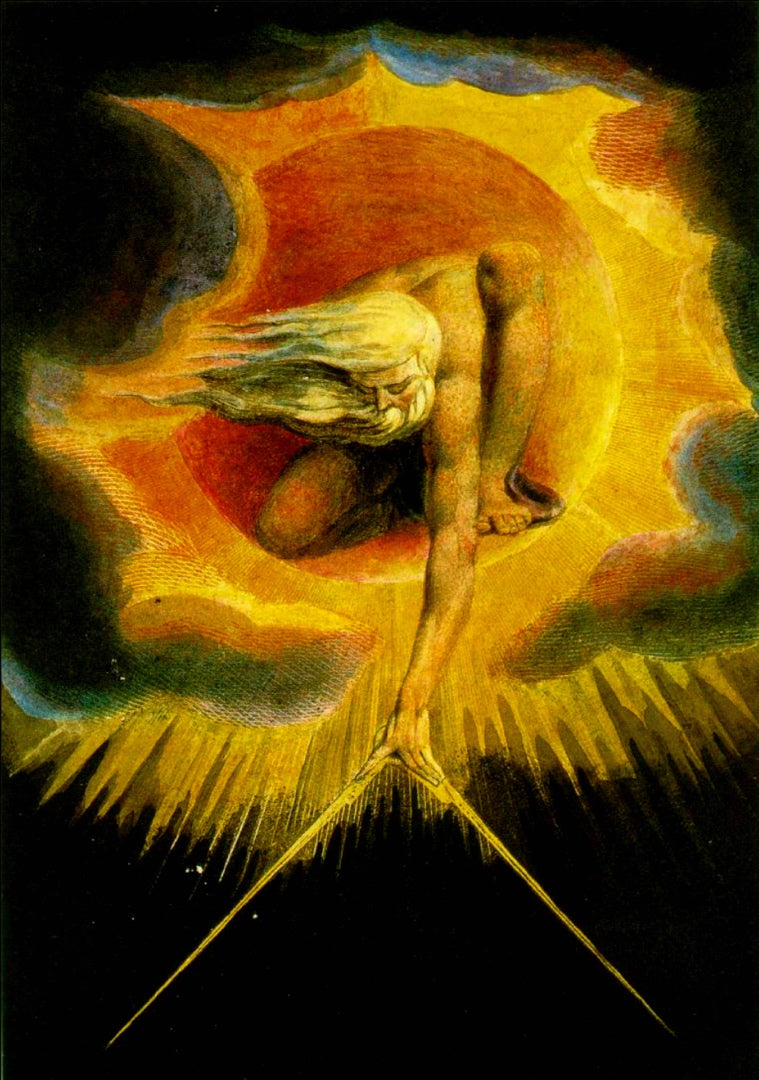 The Ancient of Days, vintage artwork by William Blake, 12x8" (A4) Poster