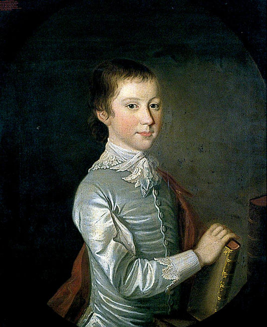 John Plampin, Aged 11, vintage artwork by Attributed to William Hoare, 12x8" (A4) Poster