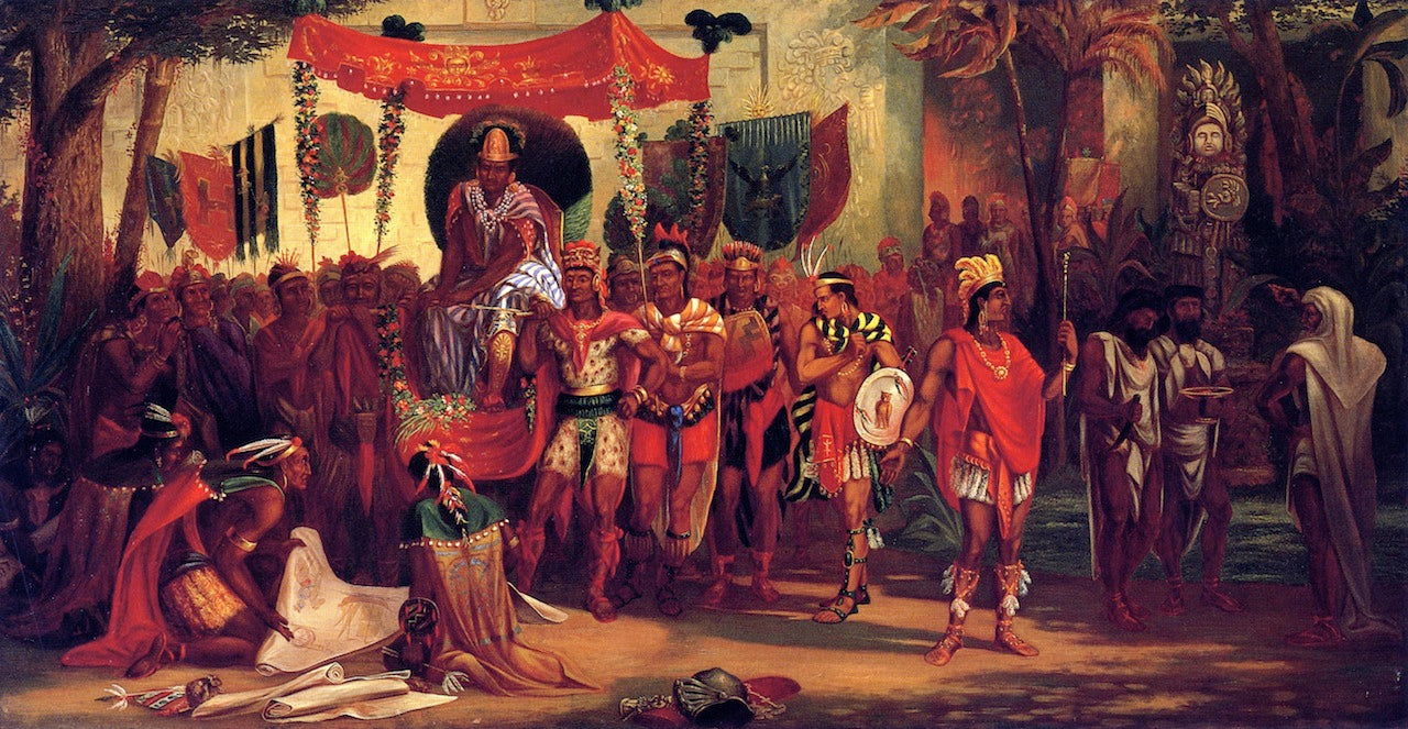 The Last of the Aztecs, vintage artwork by George M. Ottinger, 12x8" (A4) Poster
