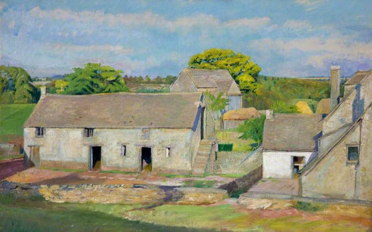 Oakridge Farm, Late Summer by Sir William Rothenstein,16x12(A3) Poster