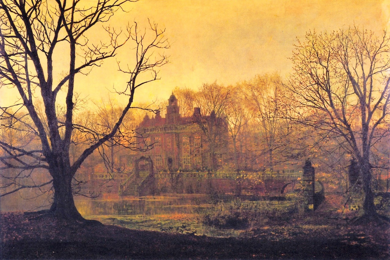 In the Gloaming, vintage artwork by John Atkinson Grimshaw, 12x8" (A4) Poster