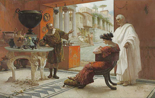 The vendor of antiquities by Edouardo Ettore Forti,16x12(A3) Poster