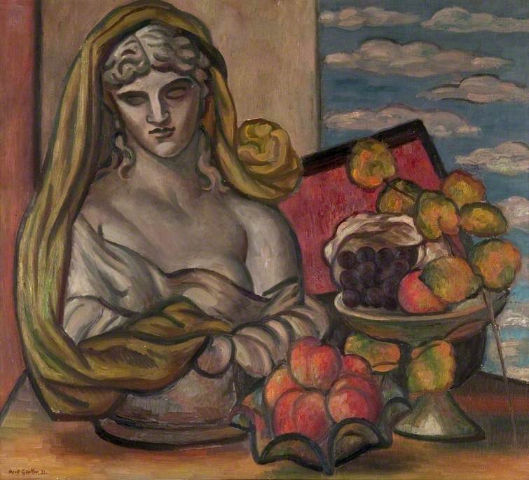 Clytie and Autumn Leaves by Mark Gertler,16x12(A3) Poster