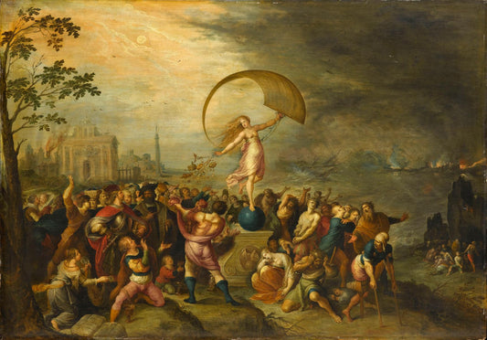 Marine Fortune, vintage artwork by Frans Francken the Younger, 12x8" (A4) Poster