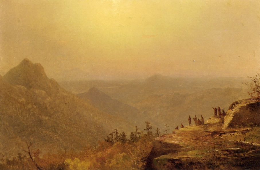 Sunset in the Wilderness, vintage artwork by John Williamson, 12x8" (A4) Poster