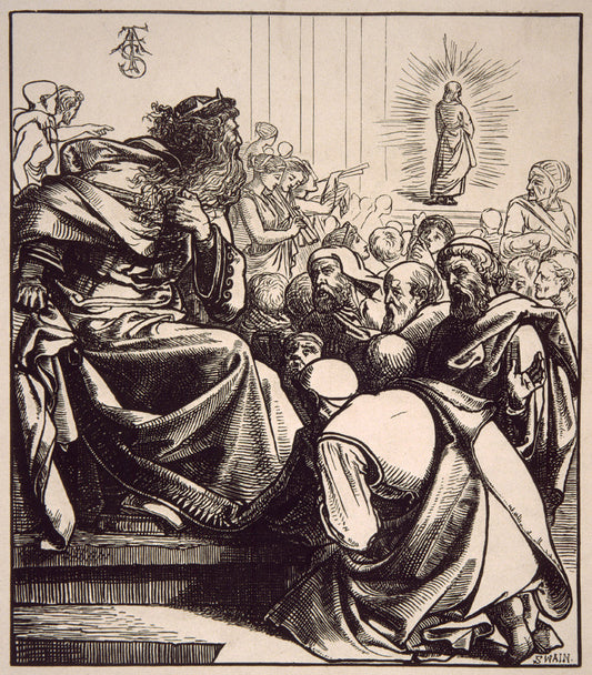 The King of the Gate, vintage artwork by Anthony Frederick Sandys, 12x8" (A4) Poster