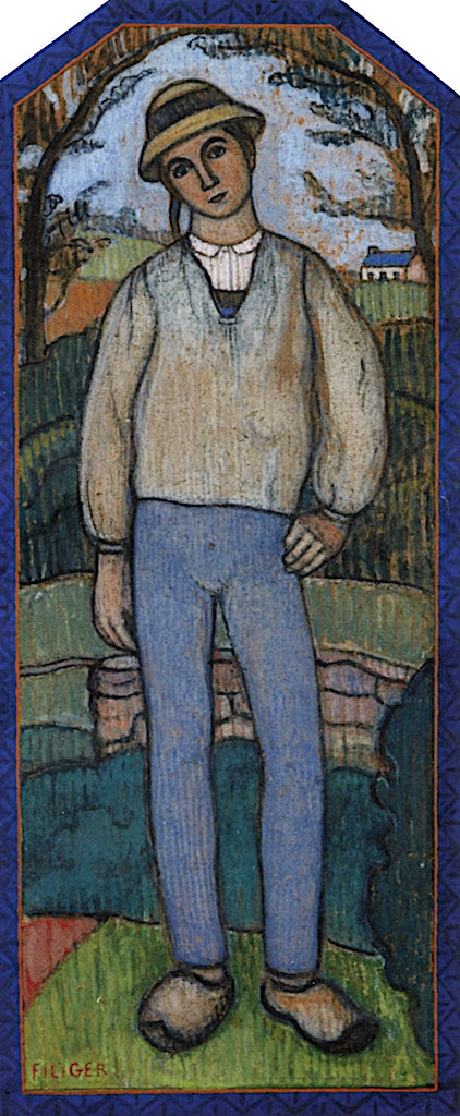 Pouldu Shepherd by Charles Filiger,A3(16x12")Poster