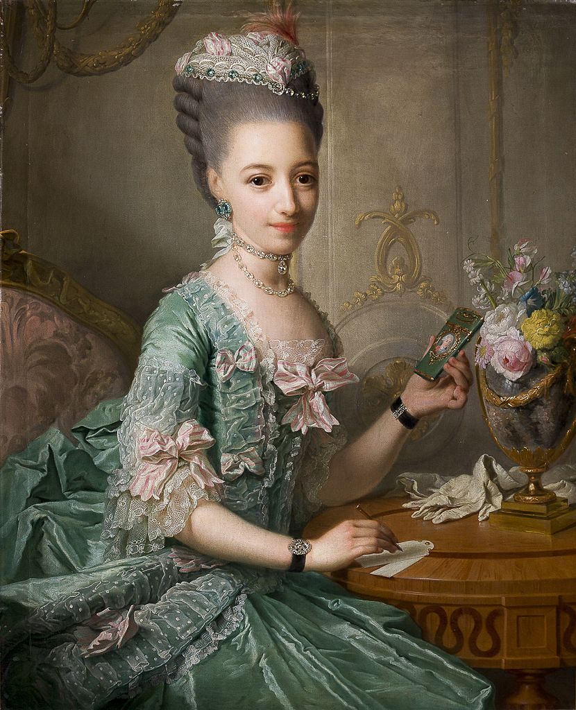 Princess Sophie Friederike, vintage artwork by Georg David Matthieu, 12x8" (A4) Poster