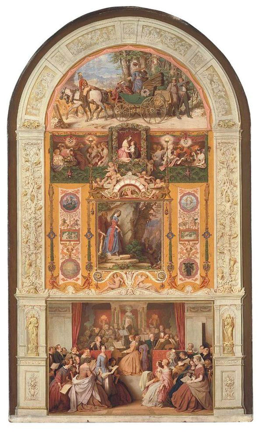 A Symphony, vintage artwork by Moritz von Schwind, A3 (16x12") Poster Print