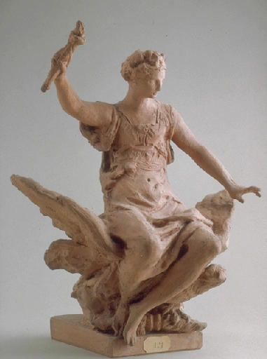 La France imperiale eclairant le monde (Imperial France Lights up the World), vintage artwork by Jean-Baptiste Carpeaux, 12x8" (A4) Poster