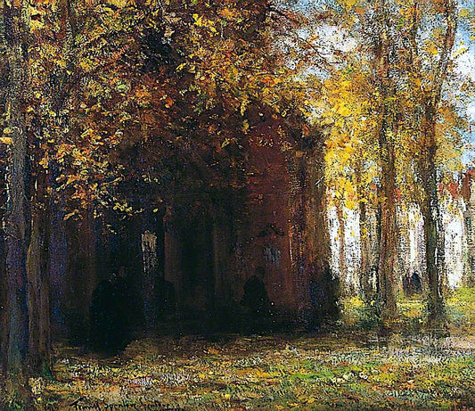 Autumn Leaves, Belgium, vintage artwork by Frank Spenlove-Spenlove, 12x8" (A4) Poster