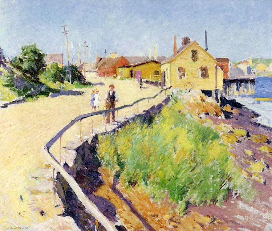 Inner Harbour, Gloucester by Willard Leroy Metcalf,A3(16x12")Poster