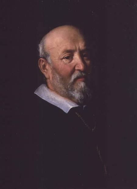 Portrait of Painter Passignano, vintage artwork by Justus Sustermans, 12x8" (A4) Poster