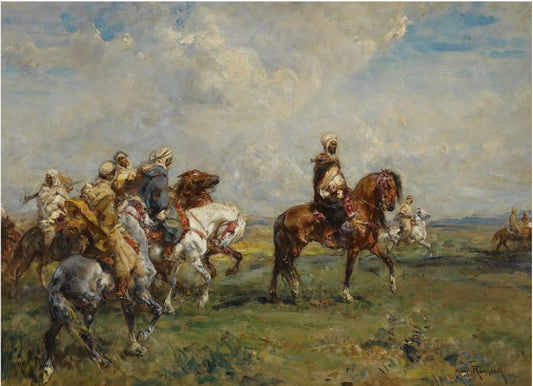 Arab Riders by Henri Emilien Rousseau,16x12(A3) Poster