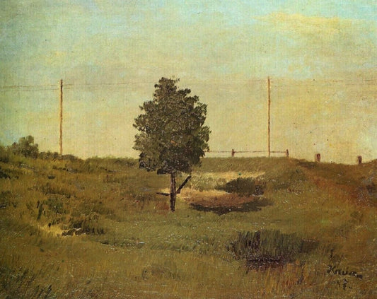 A Telegraph Posts, vintage artwork by František Kaván, 12x8" (A4) Poster