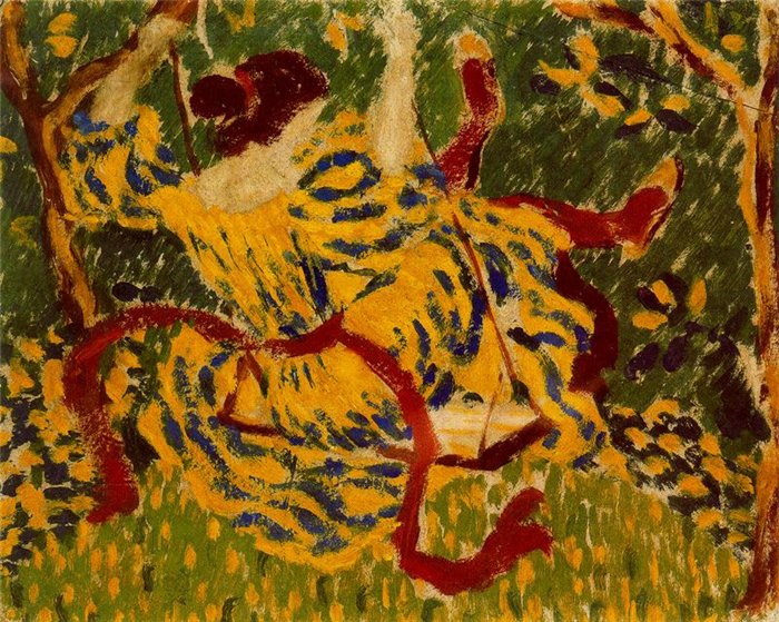 Girl on a Swing by Aristide Maillol,A3(16x12")Poster