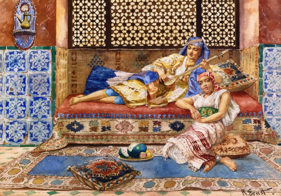 Harem Solg by Rudolf Ernst,A3(16x12")Poster