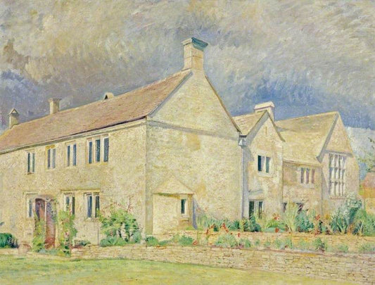 Iles Farm, Far Oakridge, Gloucestershire, vintage artwork by Sir William Rothenstein, 12x8" (A4) Poster