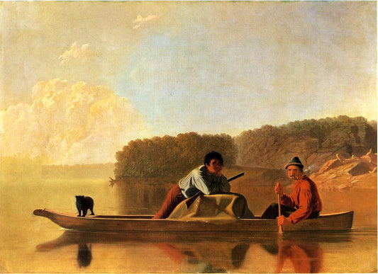 Trappers' Return, vintage artwork by George Caleb Bingham, A3 (16x12") Poster Print