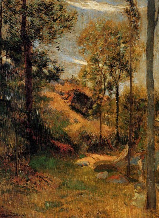 Bathing Place, Pont-Aven Port, vintage artwork by Paul Gauguin, 12x8" (A4) Poster