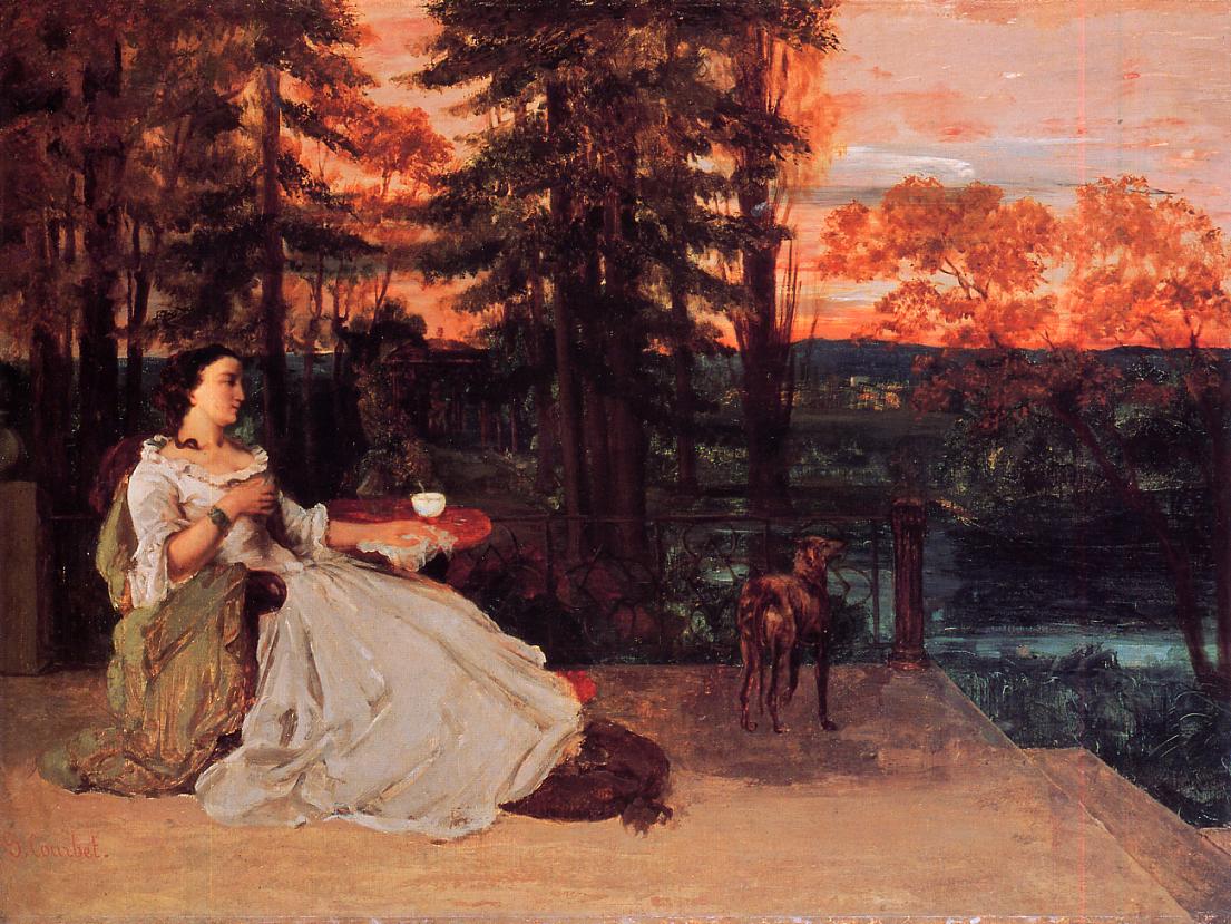 The Lady of Frankfurt, vintage artwork by Gustave Courbet, A3 (16x12") Poster Print