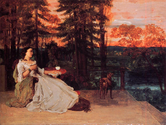 The Lady of Frankfurt, vintage artwork by Gustave Courbet, A3 (16x12") Poster Print