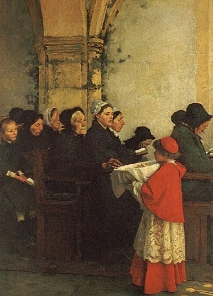 The Ave Maria, vintage artwork by François Bonvin, A3 (16x12") Poster Print