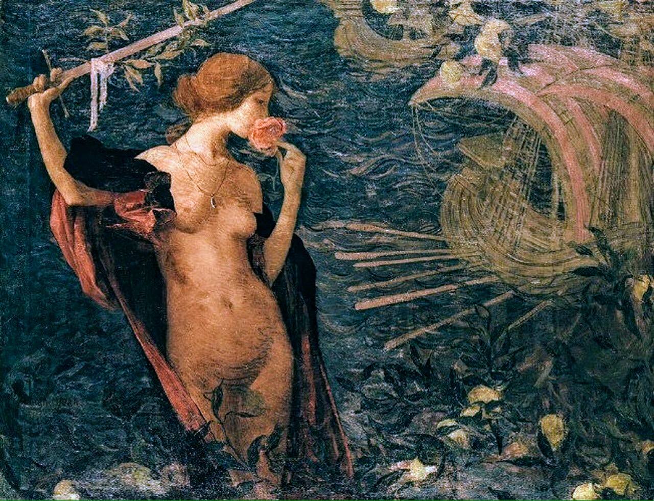 Venezia Bella, Regina del Mare by Edmond-Franaois Aman-Jean,A3(16x12")Poster