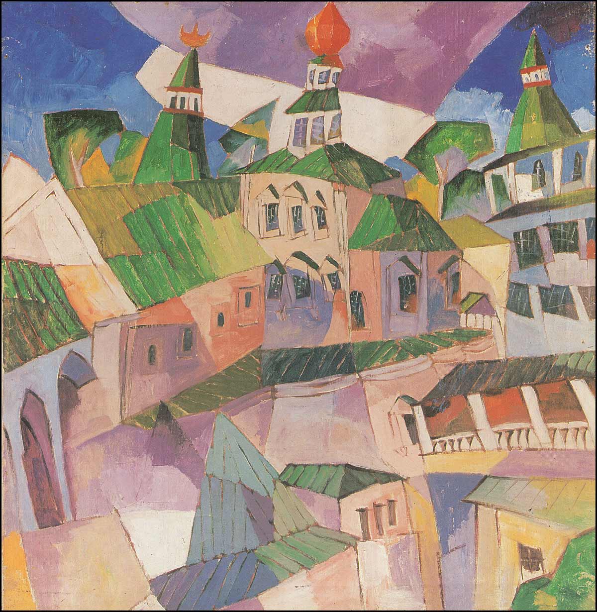 Monastery in New Jerusalem by Aristarkh Lentulov,16x12(A3) Poster