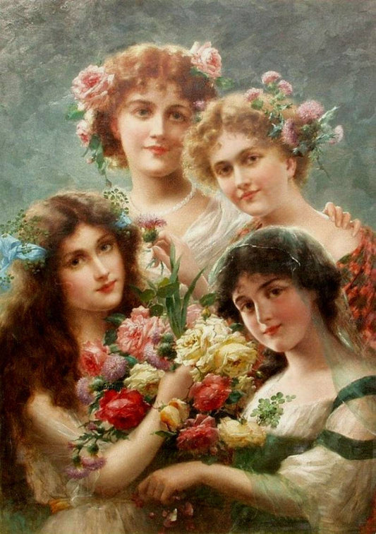 Girls by Emile Vernon,16x12(A3) Poster