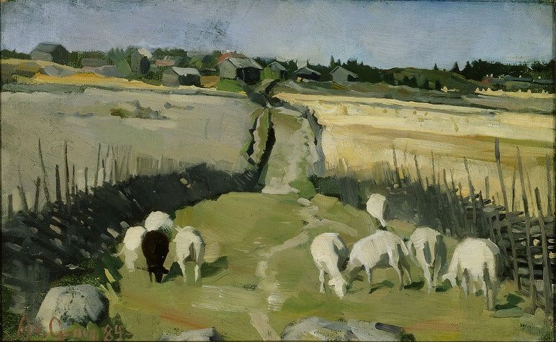 Country landscape by Akseli Gallen-Kallela,A3(16x12")Poster